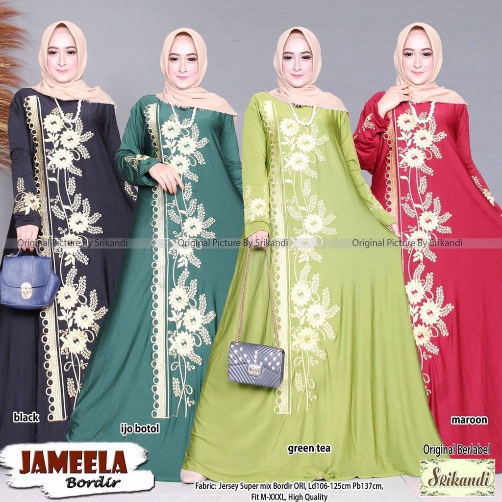 Hidayah Maxy Motif Arabian Mahesa Maxy Gamis Jumbo Jersey Motif Bordir xxxl Ld 130cm Arabian Abaya Gamis Lebaran Remaja Muslimah Terbaru Seragaman Pengajian Murah Dress Wanita Muslimah Syar'i Gamis Polos Tebal Premium Warna Hitam