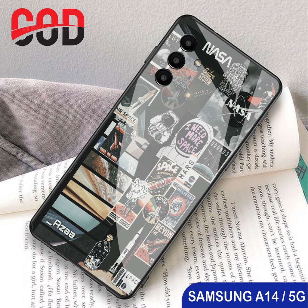 [G08] CASE SAMSUNG A14 5G - SOFTCASE GLASS KACA SAMSUNG A14 5G - SOFTCASE KACA SAMSUNG A14 5G