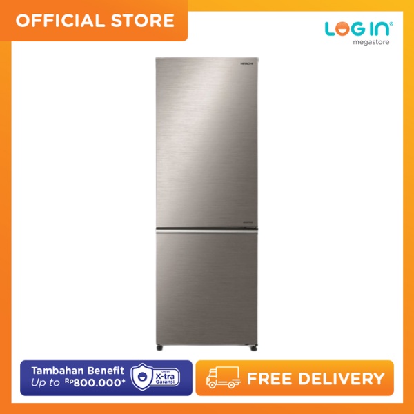Hitachi Kulkas 2 Pintu Bottom Freezer RB33PGD8BSL