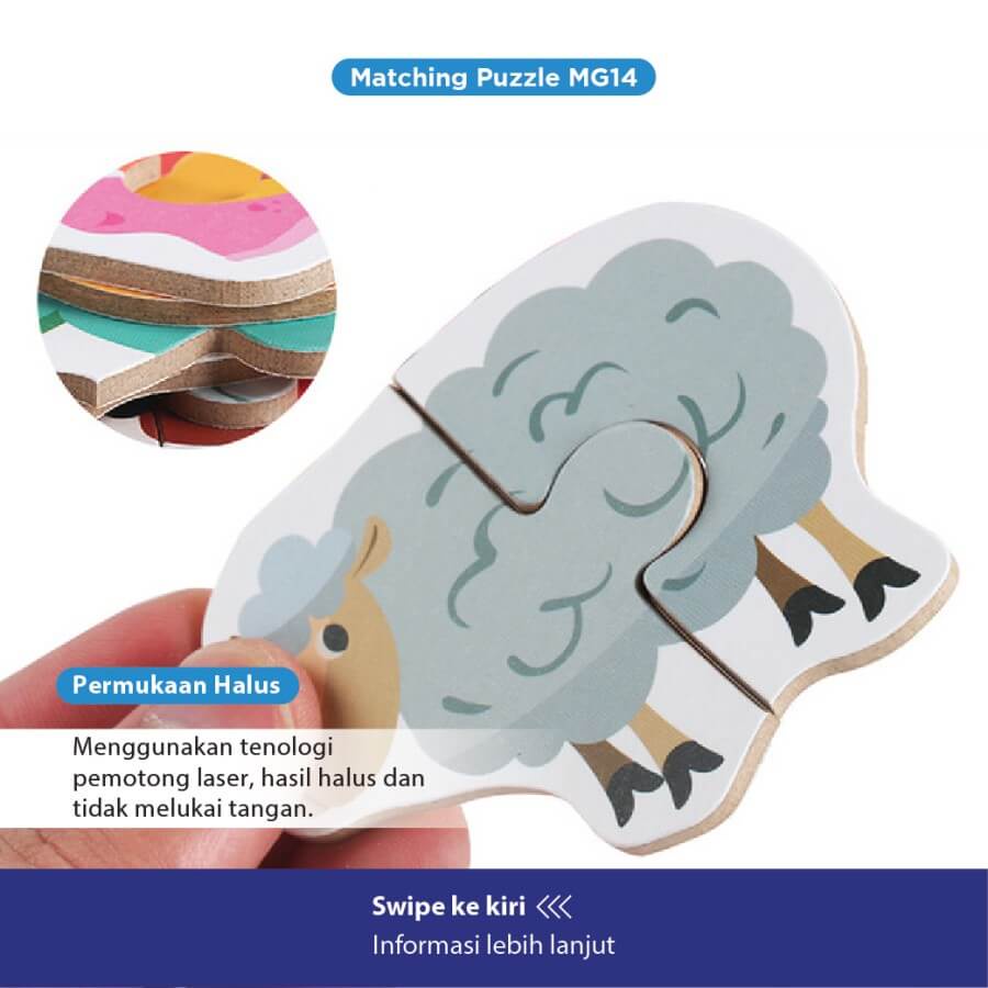 Beringin Toys Matching Puzzle MG14 / Mainan Edukasi anak