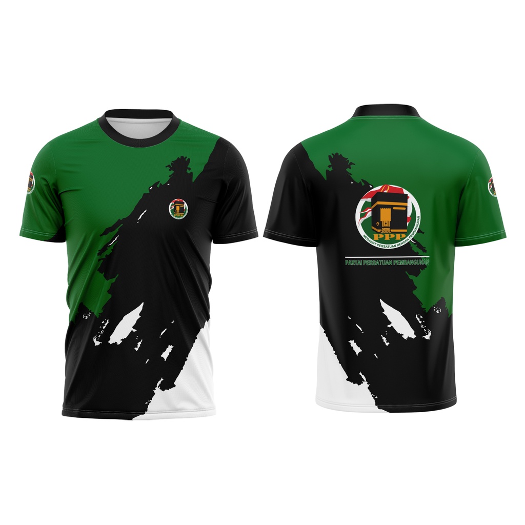 Kaos Baju PARTAI PERSATUAN PEMBANGUNAN PEMILU PPP 2024 Lengan Panjang Pendek Fullprinting Sublime Cu