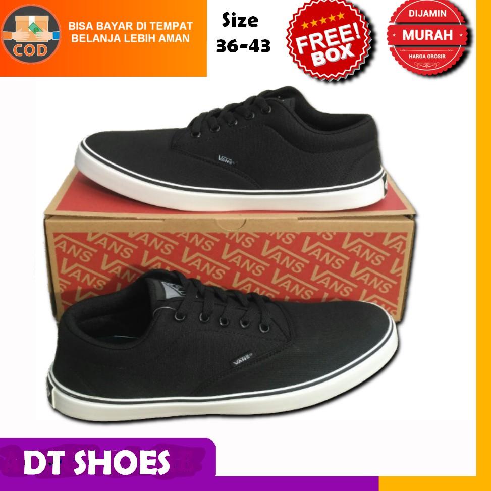 REKOMENDASI Sepatu Sekolah Pria Wanita Era Authentic California Hitam Putih
