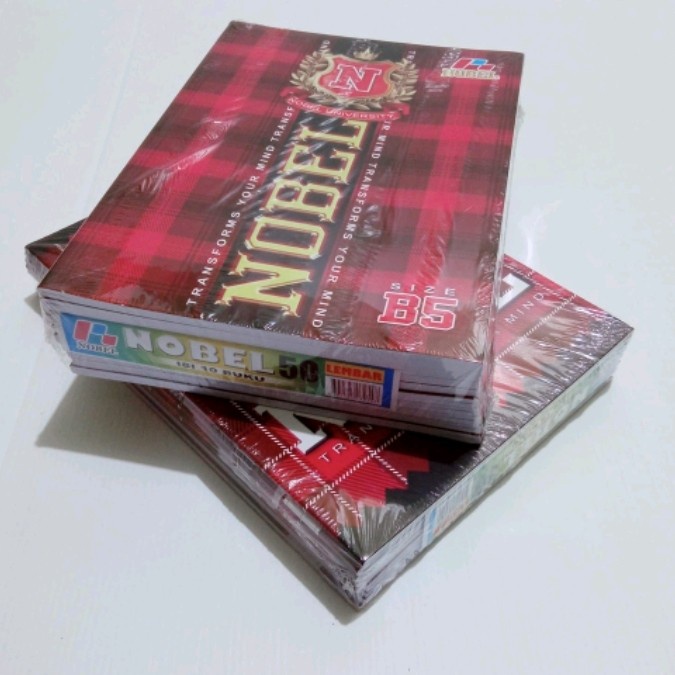 

Terlaris Buku Tulis Nobel 50 Lembar B5