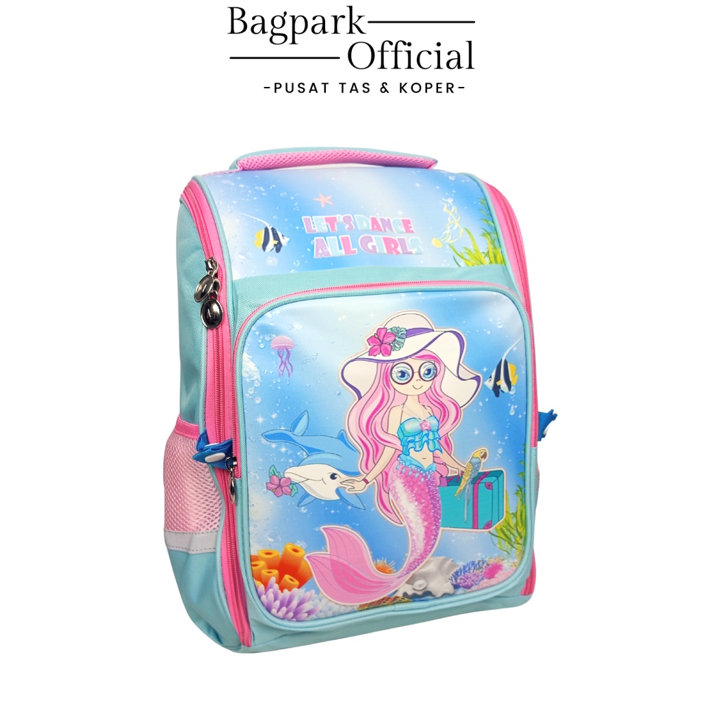 Tas Ransel Anak Sekolah Import Tas Anak Perempuan Tas Anak Cewek Import SD Gambar Mermaid Unicorn Rabbit Tas Anak Sekolah Kekinian Motif Tabung