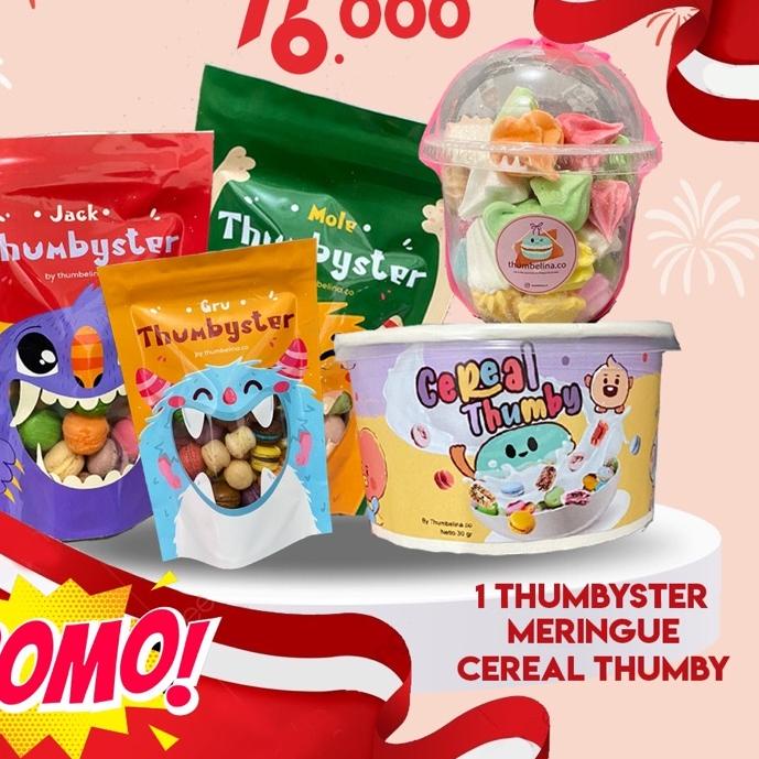 

♟ PAKET HEMAT 1 Macaron Thumbyster, Meringue, Cereal ➥