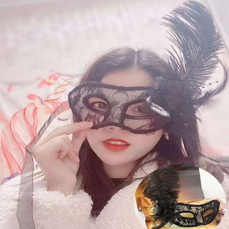 Topeng Pesta Sexy Mask Topeng Wanita Topeng Halloween Lace Eye Mask Party