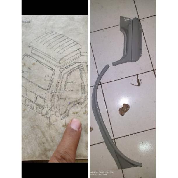 plat slebor spakboard spakbor pintu depan luar panjang dan pendek Suzuki carry extra st100 orisinil 