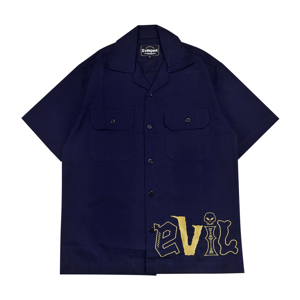 EVILSPIRIT KEMEJA - WAROVER SHIRT NAVY