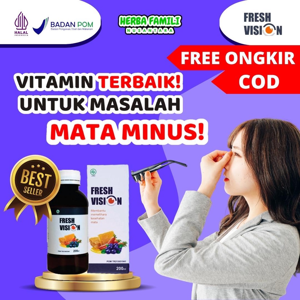 

Fresh Vision | Vitamin Mata Terbaik Dari Madu Alami Ampuh Mengatasi Mata Minus Mata Plus Mata Siliner Pandangan Blur Pandangan Bayangan Pandangan Kurang Jelas
