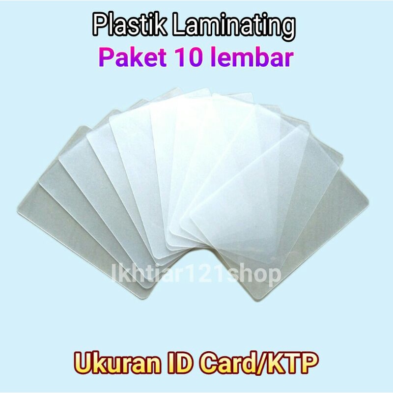 

Paket 10 Lembar Plastik Laminating/Laminating Pouch Film 10 pcs