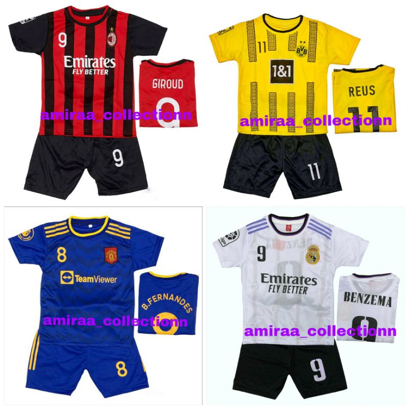 BISA COD / SETELAN BAJU BOLA ANAK TERBARU  / SET KAOS JERSEY BOLA ANAK LAKI LAKI TERMURAH