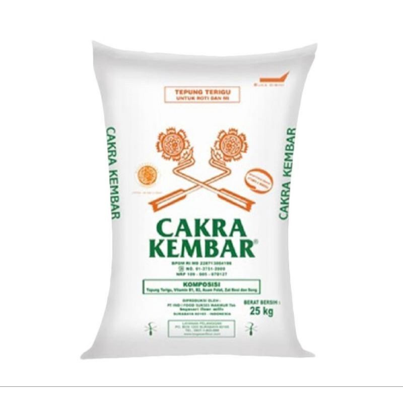 

TEPUNG TERIGU CAKRA KEMBAR 25 KG
