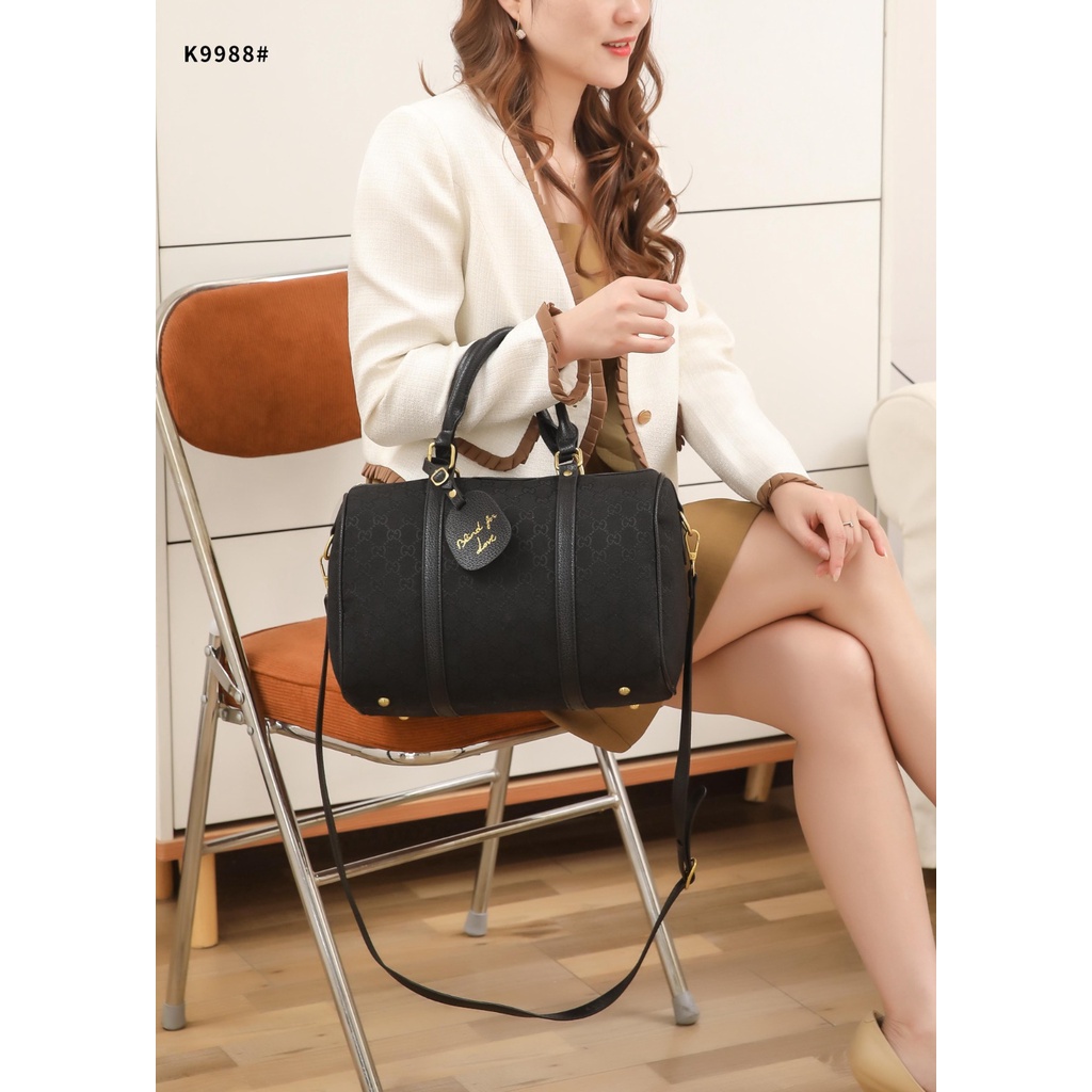 GC GG Canvas Boston Bag K9988