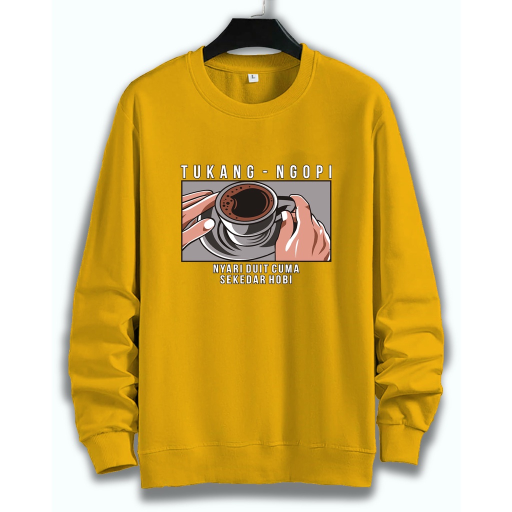 Baju sweater TUKANG NGOPI Pria Lengan panjang /Outerwear/Sweater pria/Fashion pria/Sweater Pria Basic Jumper