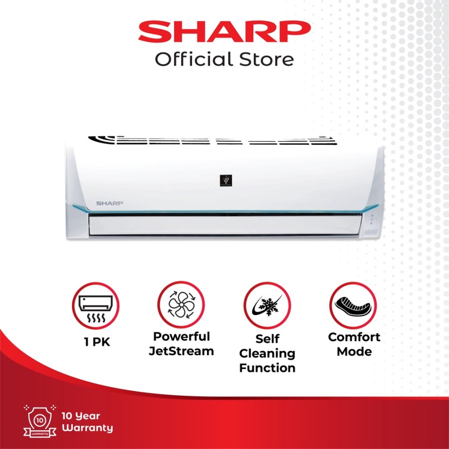 SHARP AC 1PK PLASMACLUSTER AH-AP9SSY2 FREE AKSESORIS