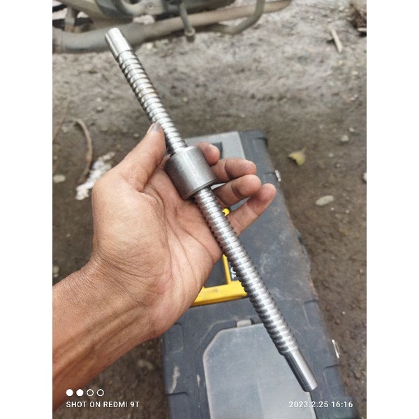 as drat 16mm ulir kiri ujung tap m6