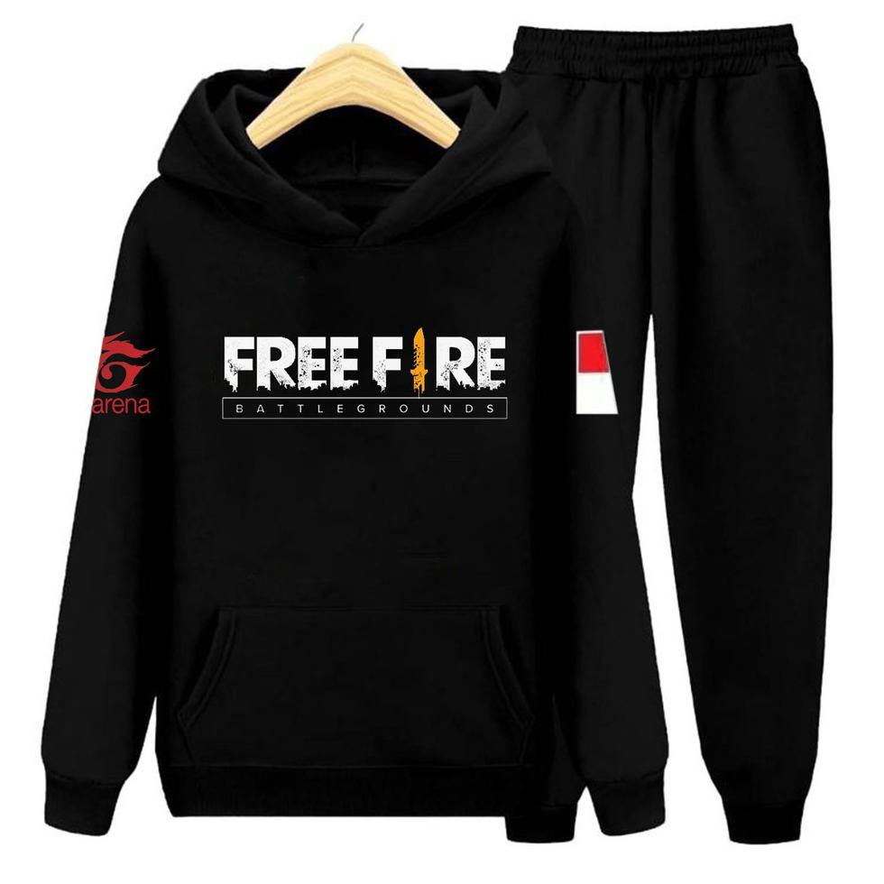 TERPERCAYA YVF - JAKET SWEATER FREEFIRE / HOODIE FREE FIRE ANAK / SETELAN FF