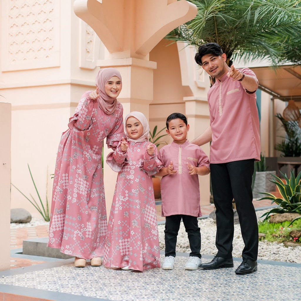 ANJANI FAMILY SET 2023 GAMIS KOKO SET KEMBAR COUPLE KELUARGA SARIMBIT LEBARAN