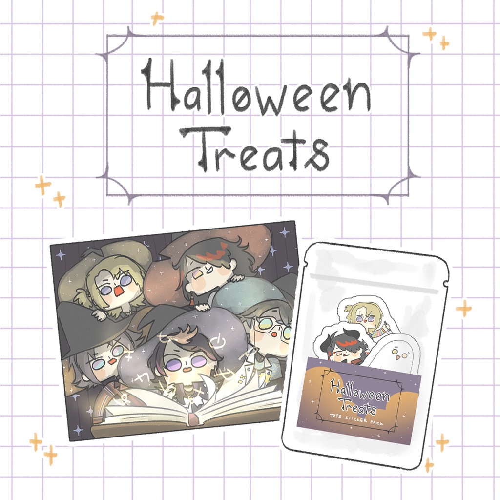 

HALLOWEEN Set Luxiem Artprint Sticker Pack Nijisanji Kartu Pos