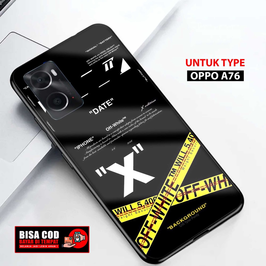 Case Oppo A76 Terbaru { STKR ] 2D Softcase Glass Kaca Oppo A76 (Case Hp) Oppo A76 (CASING HP) Oppo A