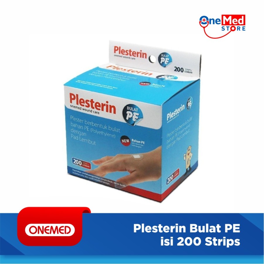 Plesterin Bulat PE Transparan Anti Air OneMed box isi 200pcs OJ2