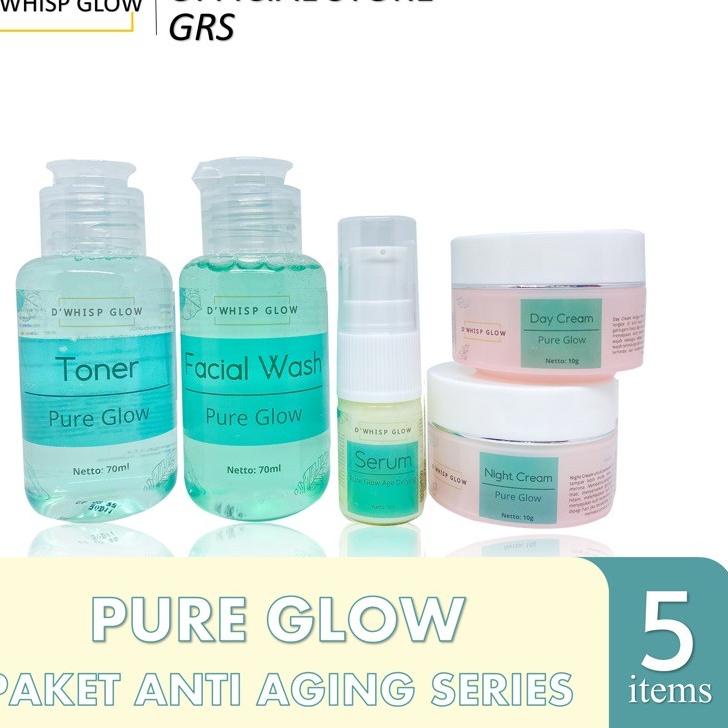 ✭ Eleora Dwhisp Glow Pure Glow Anti Aging Membersikan Flek/noda Hitam, Mencerahkan & Mengglowingkan 