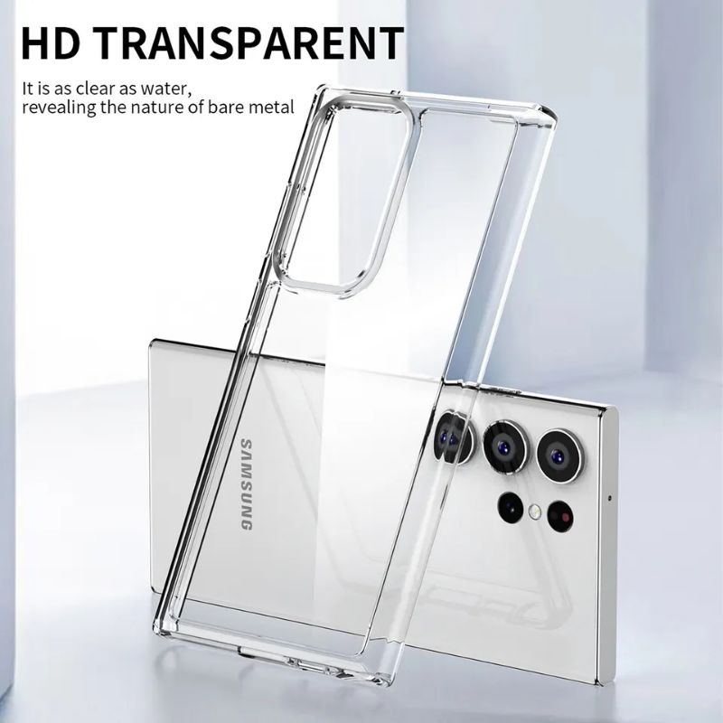 iPaky Case Samsung Galaxy S23 Ultra Plus 5G Clear Hybrid Crystal Transparan
