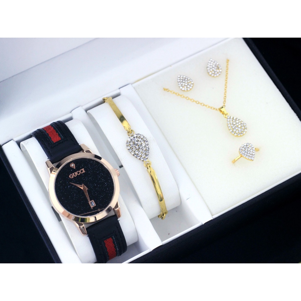 BEST SELLER JAM TANGAN WANITA GC1 J80 TALI KULIT TANGGAL AKTIF DM 3.5CM FREE ACC BOX &amp; BATERAI || JAM TANGAN FASHION PRIA JAM TANGAN COWOK MURAH