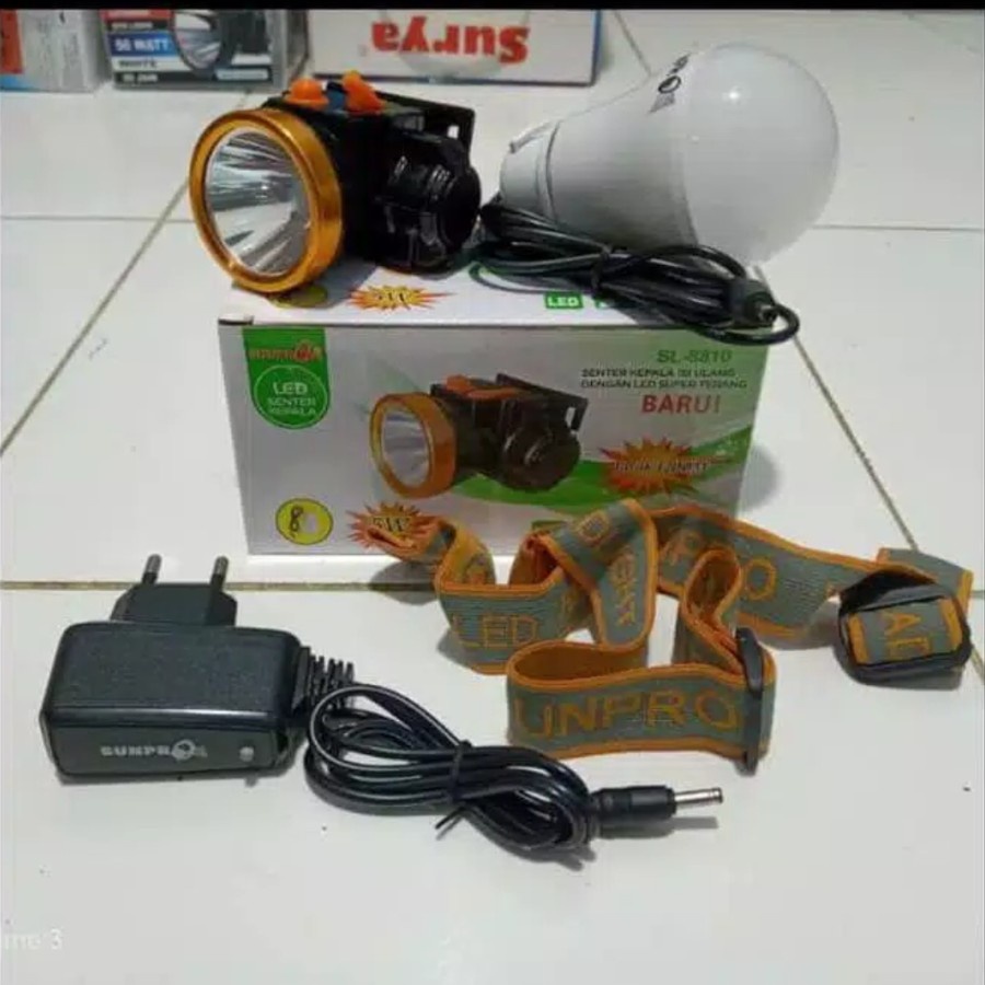 COD SENTER KEPALA SUNPRO 5 WATT SL-8810 PLUS BOHLAMP LAMPU