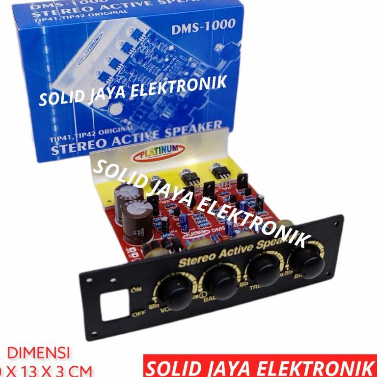 Ω KIT POWER SPEAKER AKTIF STEREO DMS-1000 TRANSISTOR FINAL ASLI ORIGINAL TIP41 TIP42 TIP DMS1000 DMS