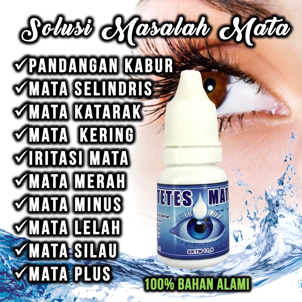 OBAT TETES MATA MINUS PLUS SELINDRIS KATARAK OBAT MATA HERBAL KANGEN WATER 100 % ALAMI TANPA BAHAN KIMIA