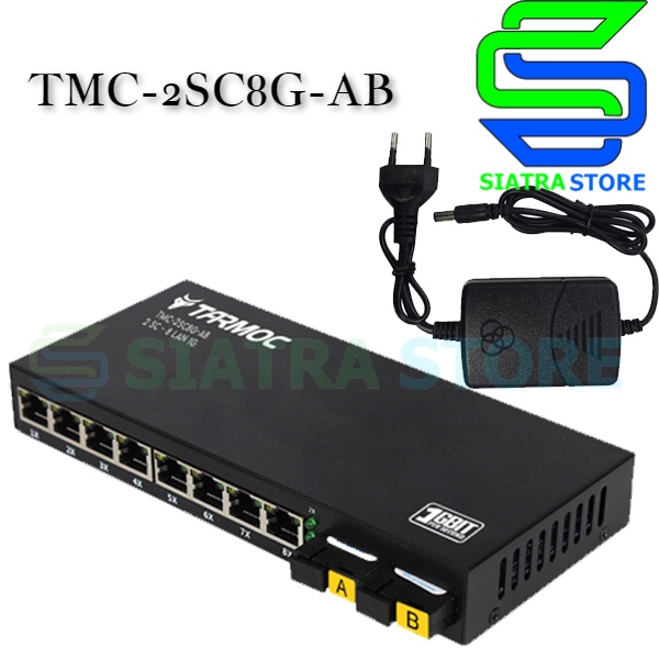 Media Converter Ethernet Fiber Switch FO 2 FO 8 LAN Gigabit / 2 Port FO 8 Port Gigabit LAN