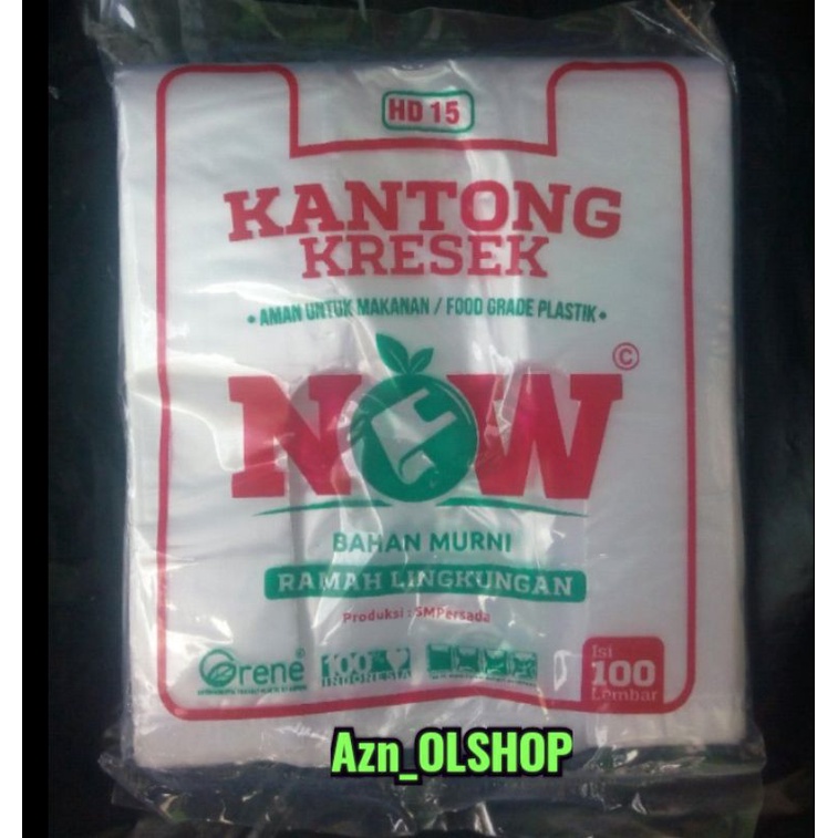 Kantong kresek HD 15 transparan now