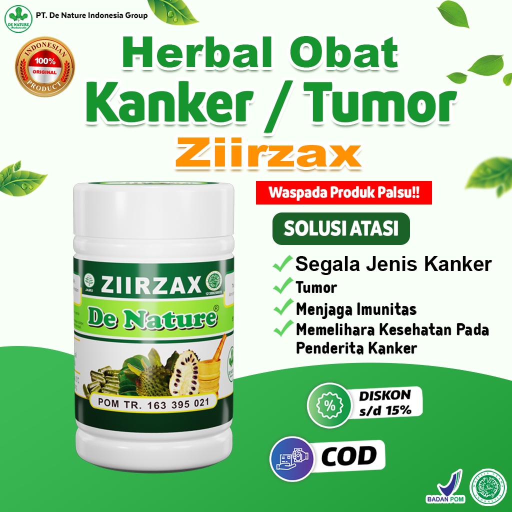 ZIIRZAX Obat Herbal polip hidung sinusitis benjolan hidung kanker Tumor  asli herbal De nature
