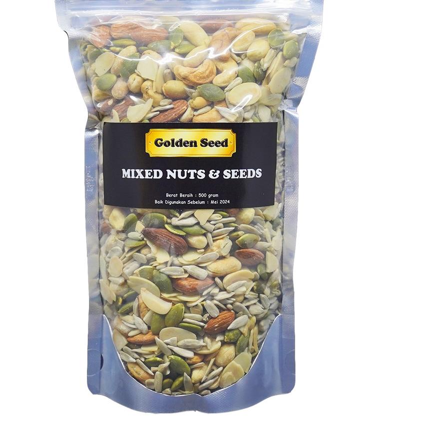 

✳ MIXED NUTS & SEEDS 500 GRAM PREMIUM - TRAIL MIX NUT & SEED - MIXNUT 500 GR ♫