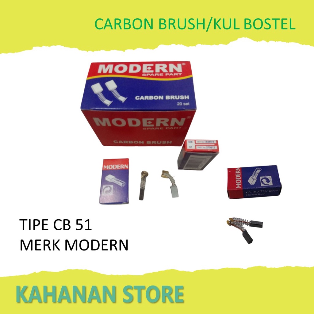 Karbon Brush - Carbon Bor Merk Modern - Kul Bostel Arang