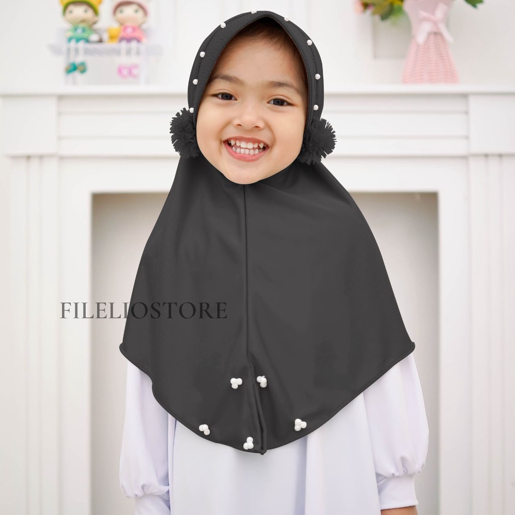 New Collection Hijab Anak TK - SD Maryam Mutiara Rempel Hijab anak Usia 4-7 Tahun Pakaian Muslim Anak Perempuan