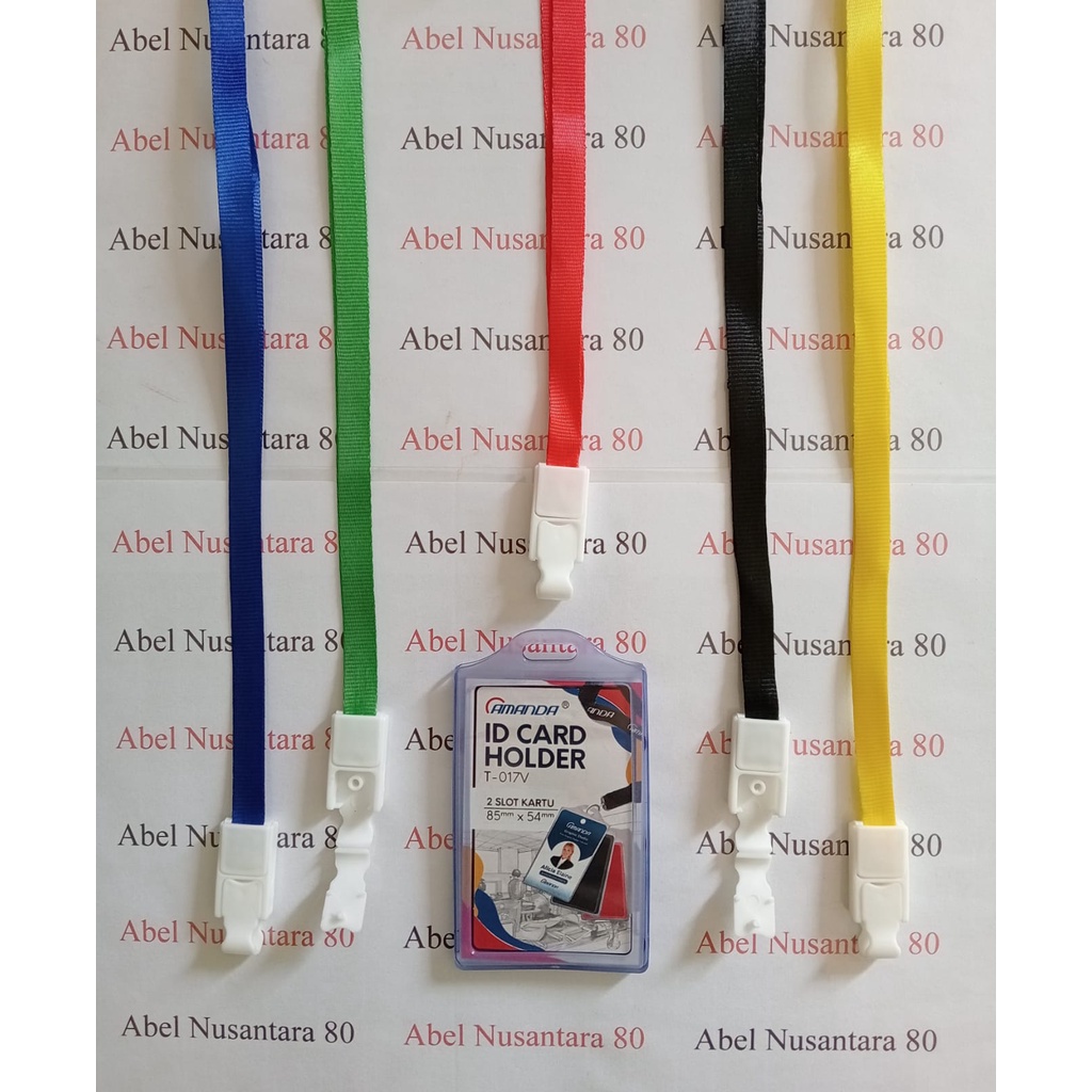 

Paket Tali ID Card Pengait Plastik dengan Casing ID T017 Karet Amanda 2 Sisi