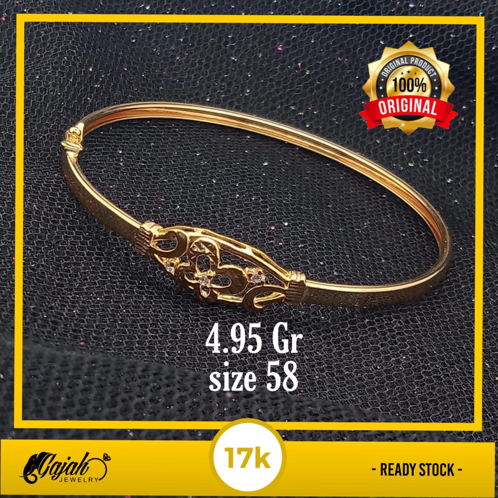 Gelang emas 17k - 4.95 gr kadar 750 - 4256