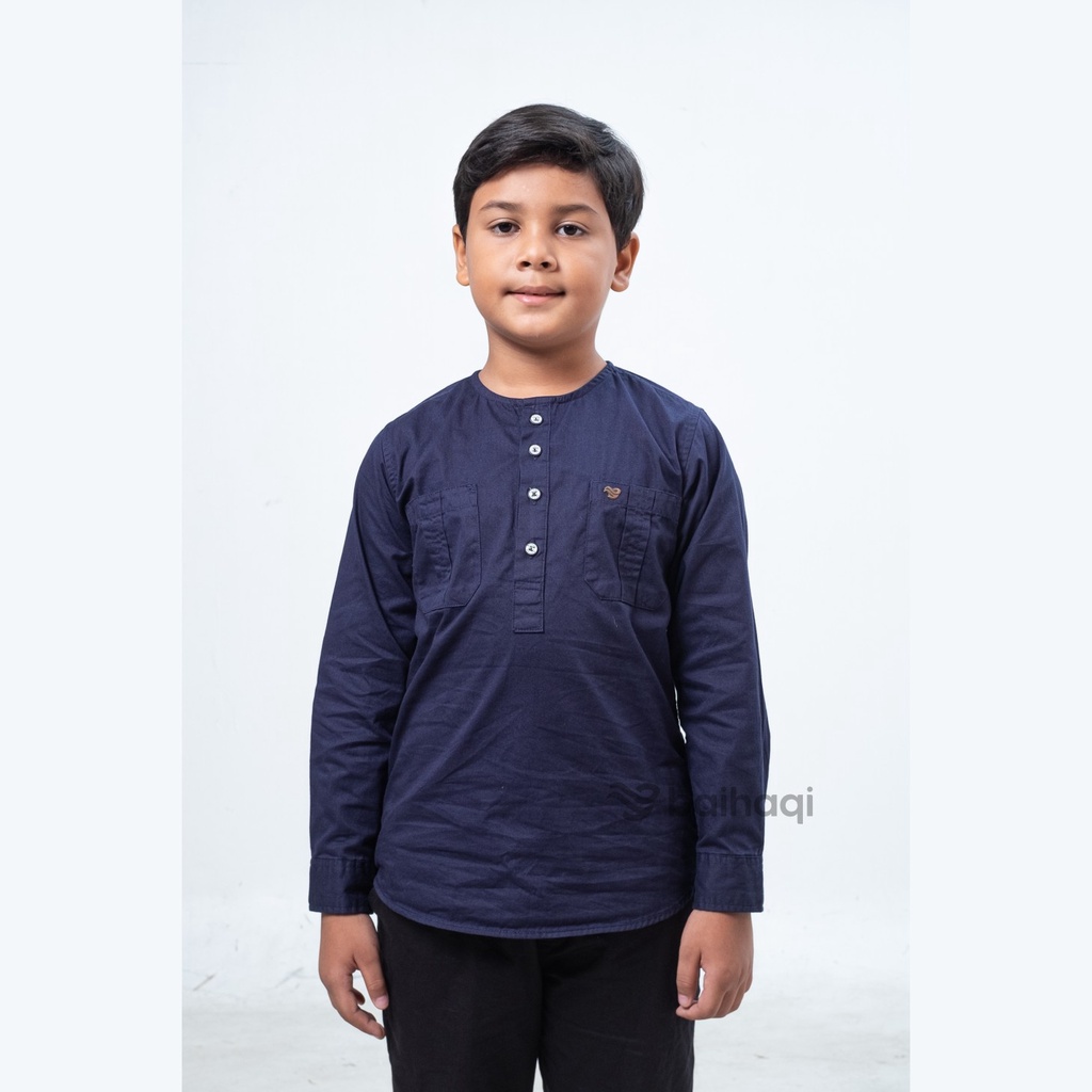 Baihaqi Koku Couple Sofian Navy Lengan Panjang BCAD4D