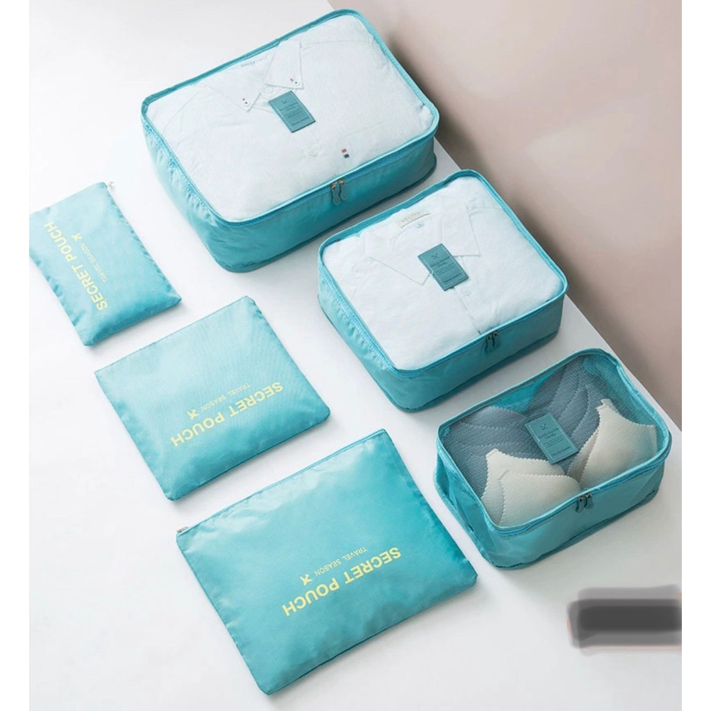 [TOYOU SHOP T54] 6 IN 1 TRAVEL BAG | TEMPAT PENYIMPANAN | STORAGE BAG | SECRET POUCH