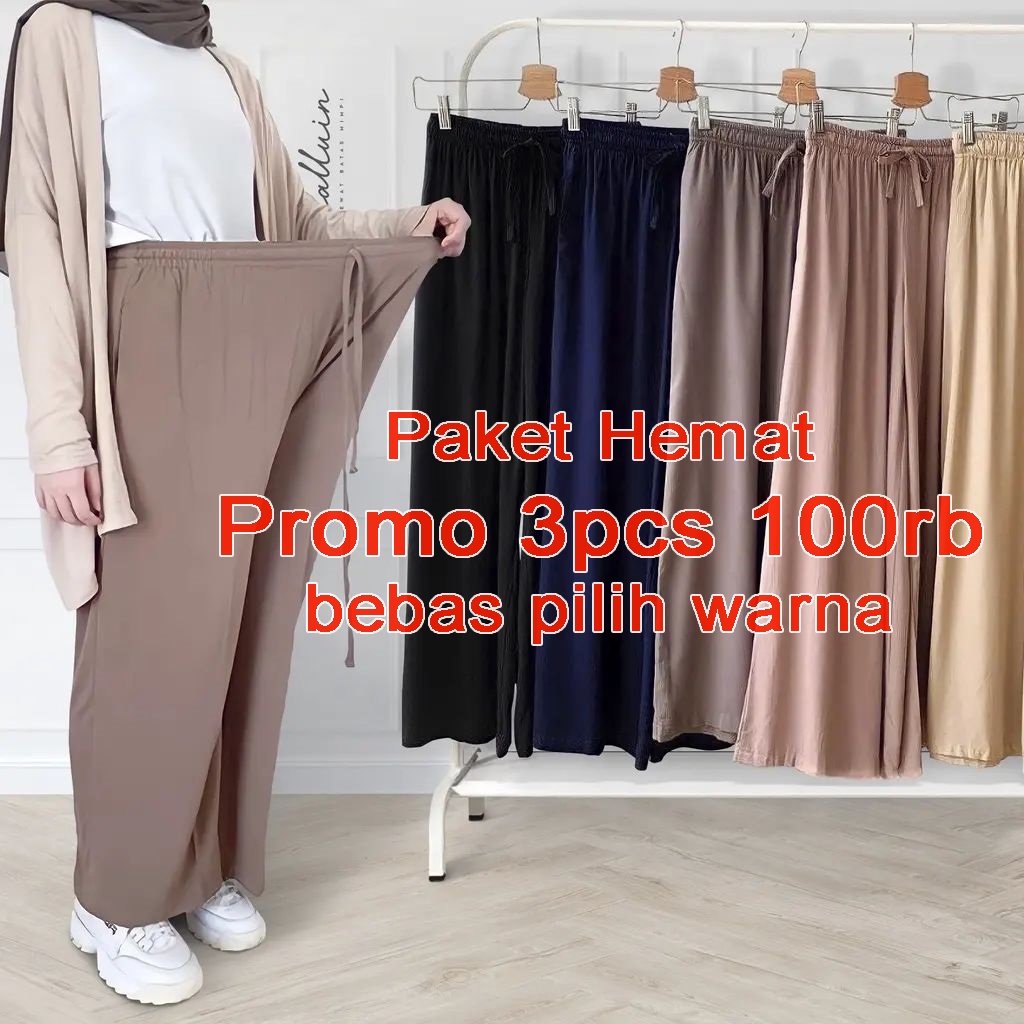 PAKET HEMAT - CELANA KULOT JUMBO 100rb DAPAT 3pcs