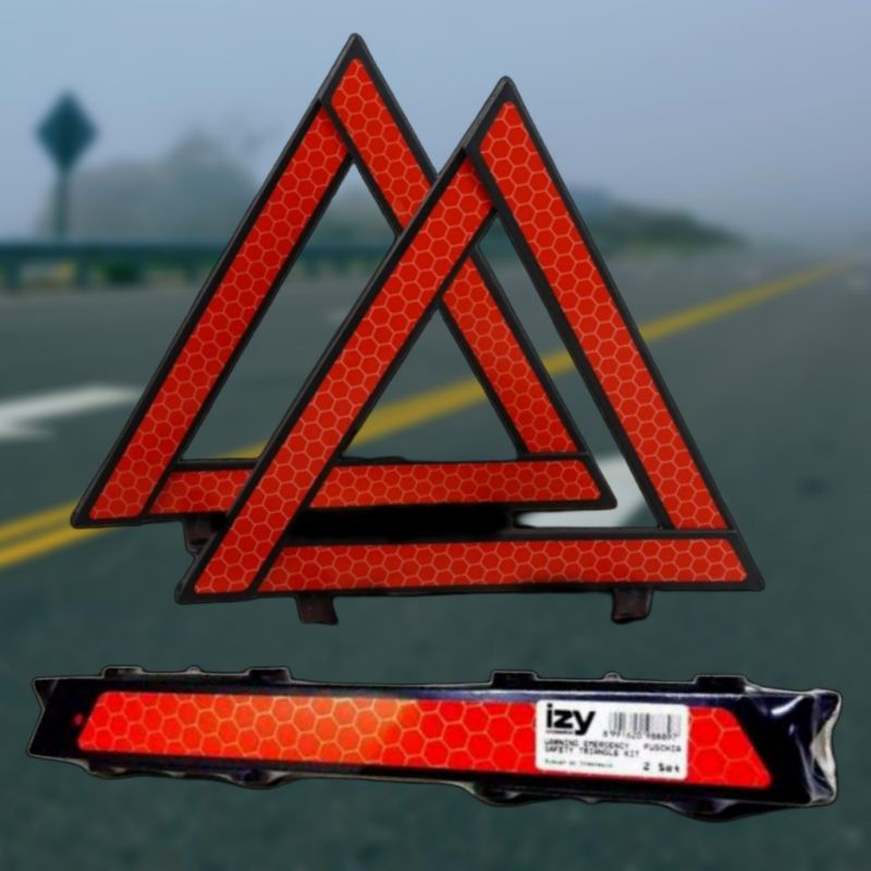 Segitiga Pengaman Mobil Reflector Pemantul Cahaya Model Rangkai