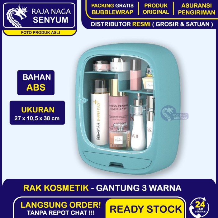 Org Rak Kosmetik Gantung Tutup Magnet Plastik Rak Make Up / Organizer