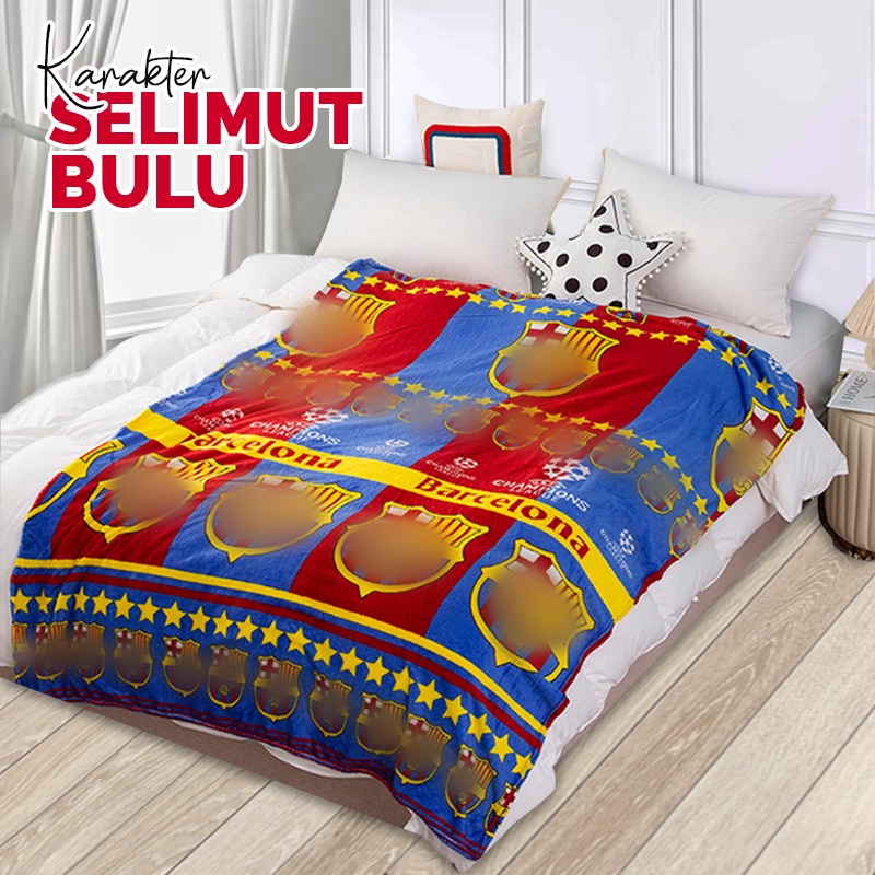 Selimut Karakter Lembut Motif Size 125x175cm Polyester Tebal Halus Perlengkapan Kamar Tidur Import - HK300 - Comforthomes