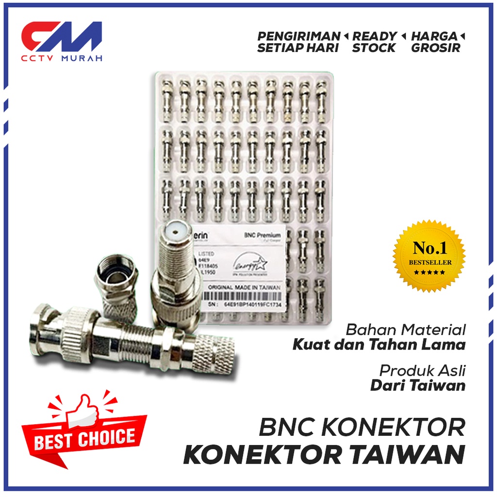 BNC TAIWAN MURAH ASLI TAIWAN 100% FULL COOPER ORIGINAL ISI 50PCS