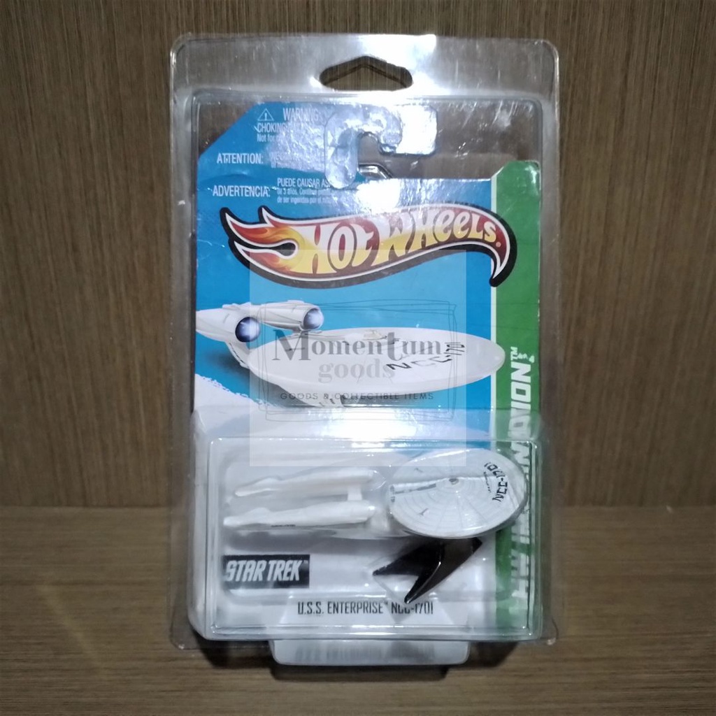 Hot Wheels USS Enterprise NCC 1701 Star Trek Die Cast + Blister Card