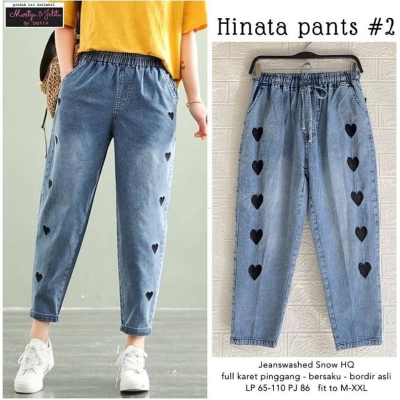 LOVE PANTS #2 BOYFRIEND JEANS BORDIR LOVELY PANTS LOVATA BOYFRIEND JEANS BORDIR LOVELY PANTS