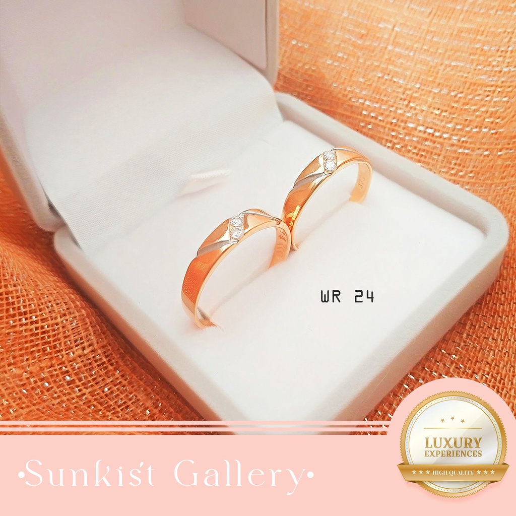 CINCIN COUPLE EMAS ASLI KADAR 8K / 375 CINCIN EMAS WANITA ADA SURATNYA DAN BISA DIJUAL KEMBALI CINCI