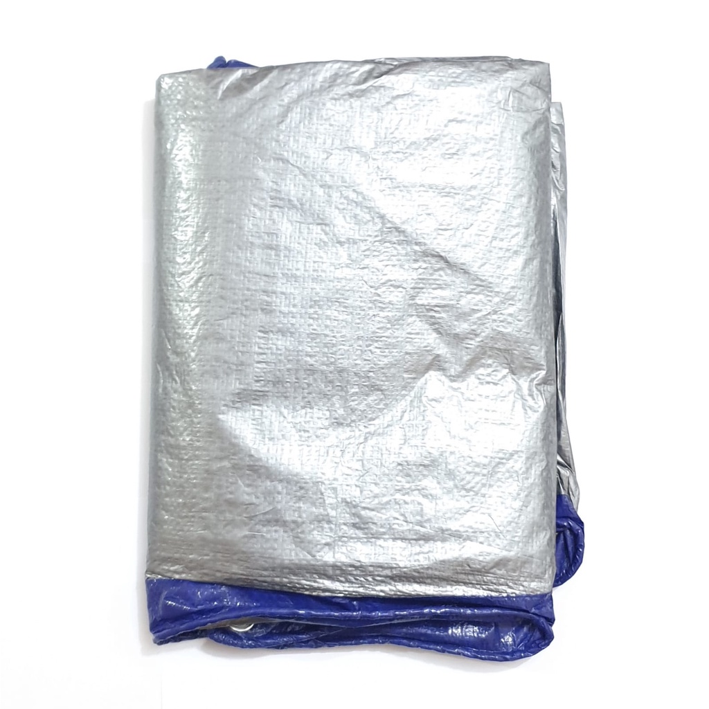 Gajah Super 100% A2 3x4 3x5 Meter Biru Silver Terpal Plastik Bagus  Awet Dan Murah